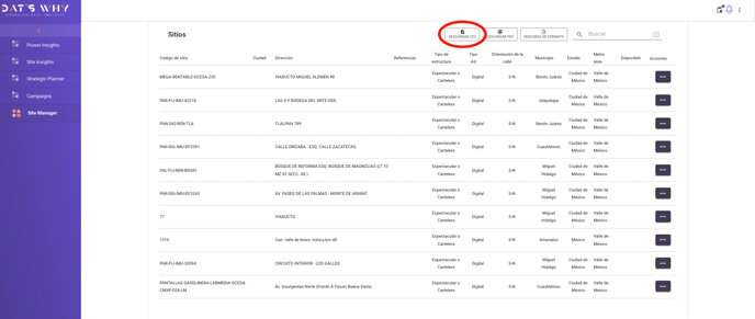 Descarga CSV