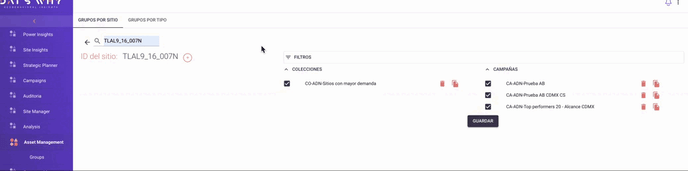 Grupos por tipo