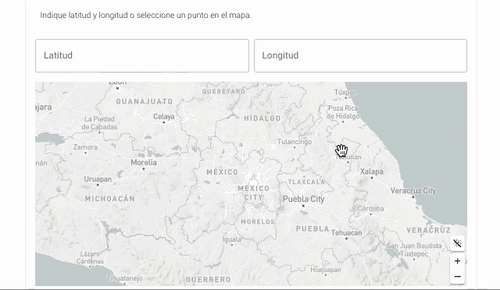 Seleccionar sitio en el mapa